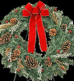 24" Plain Pinecones Berries and Foliage Wreath - Artificial